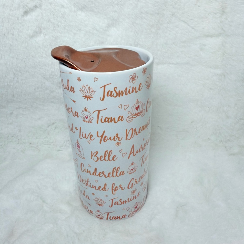 Disney princess mug with lid